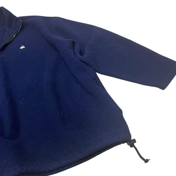 Brooks Brothers Blue Fleece Quarter Zip Sweater XL - Picture 2 of 11